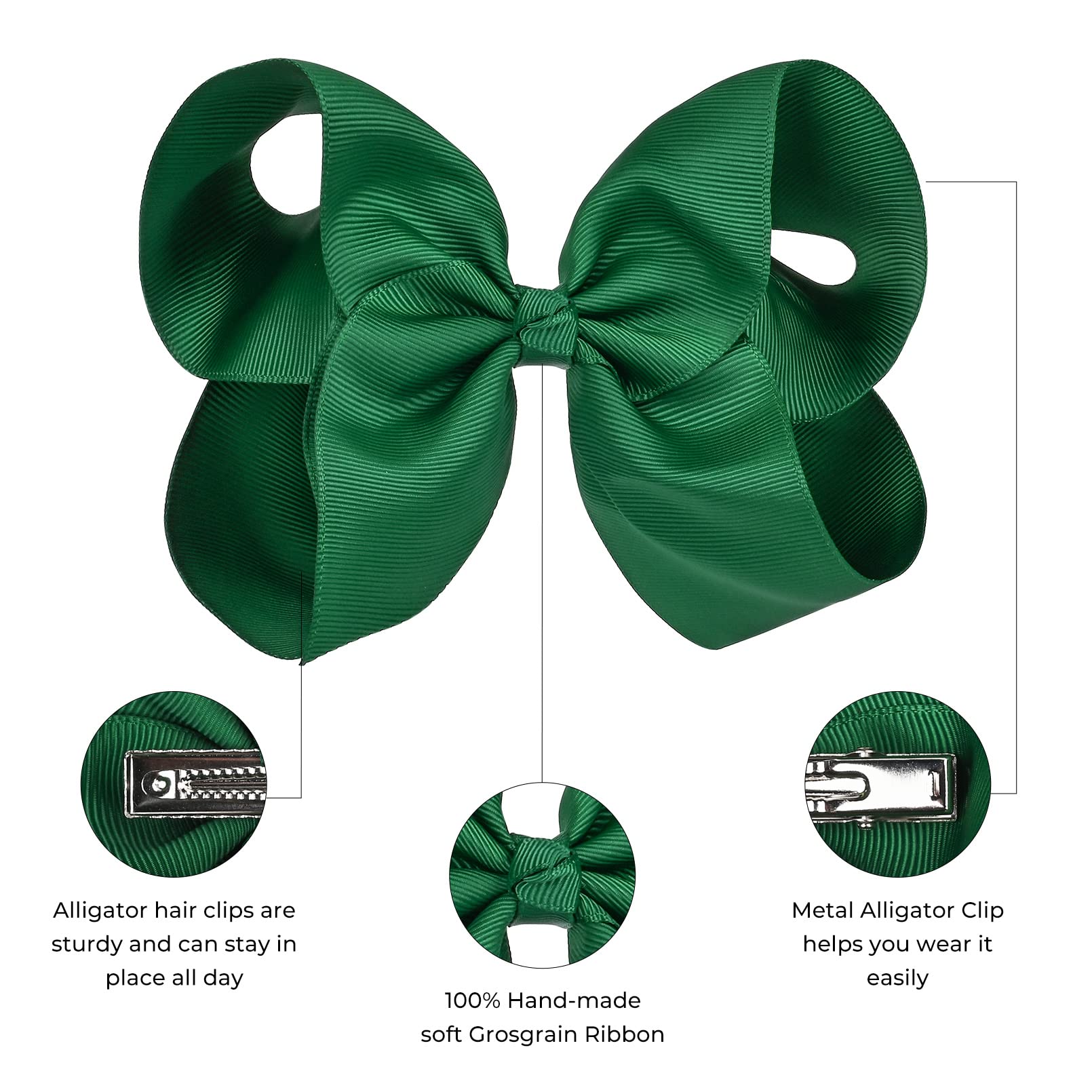 DEEKA handmade bows 2pcs set highlights versatile solid color embellishment