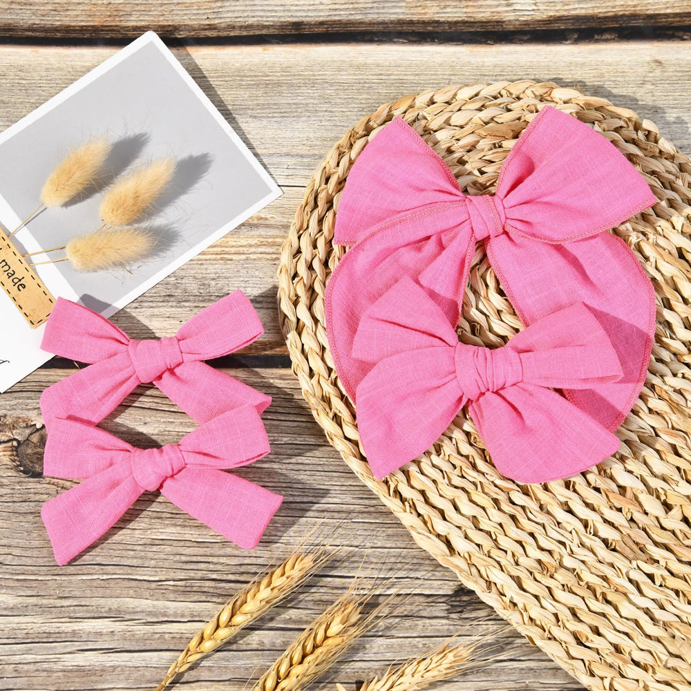 DEEKA 4-inch bow style for delicate toddler hairstyles.