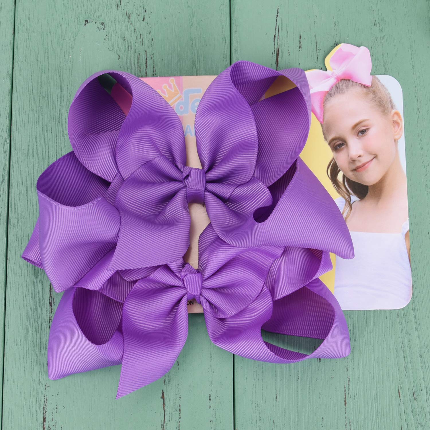 DEEKA packaged purple hair accessories set ideal gift idea for girls.