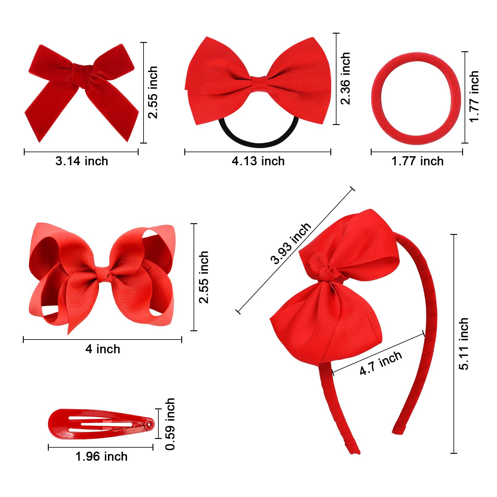 DEEKA red snap clips securely hold sections for quick daily up-dos