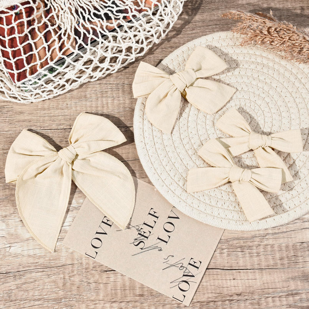 DEEKA beige schoolgirl hair accessories ideal for daily wear