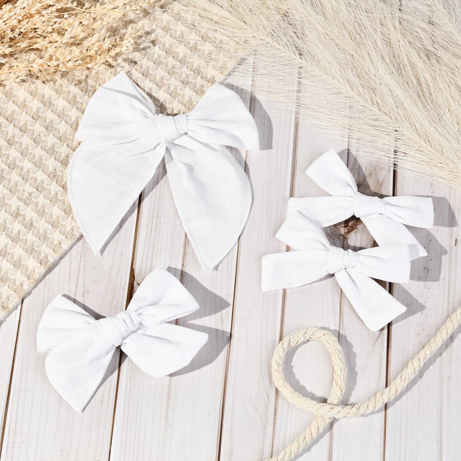 DEEKA close-up fabric; natural cotton-linen is breathable for warm days