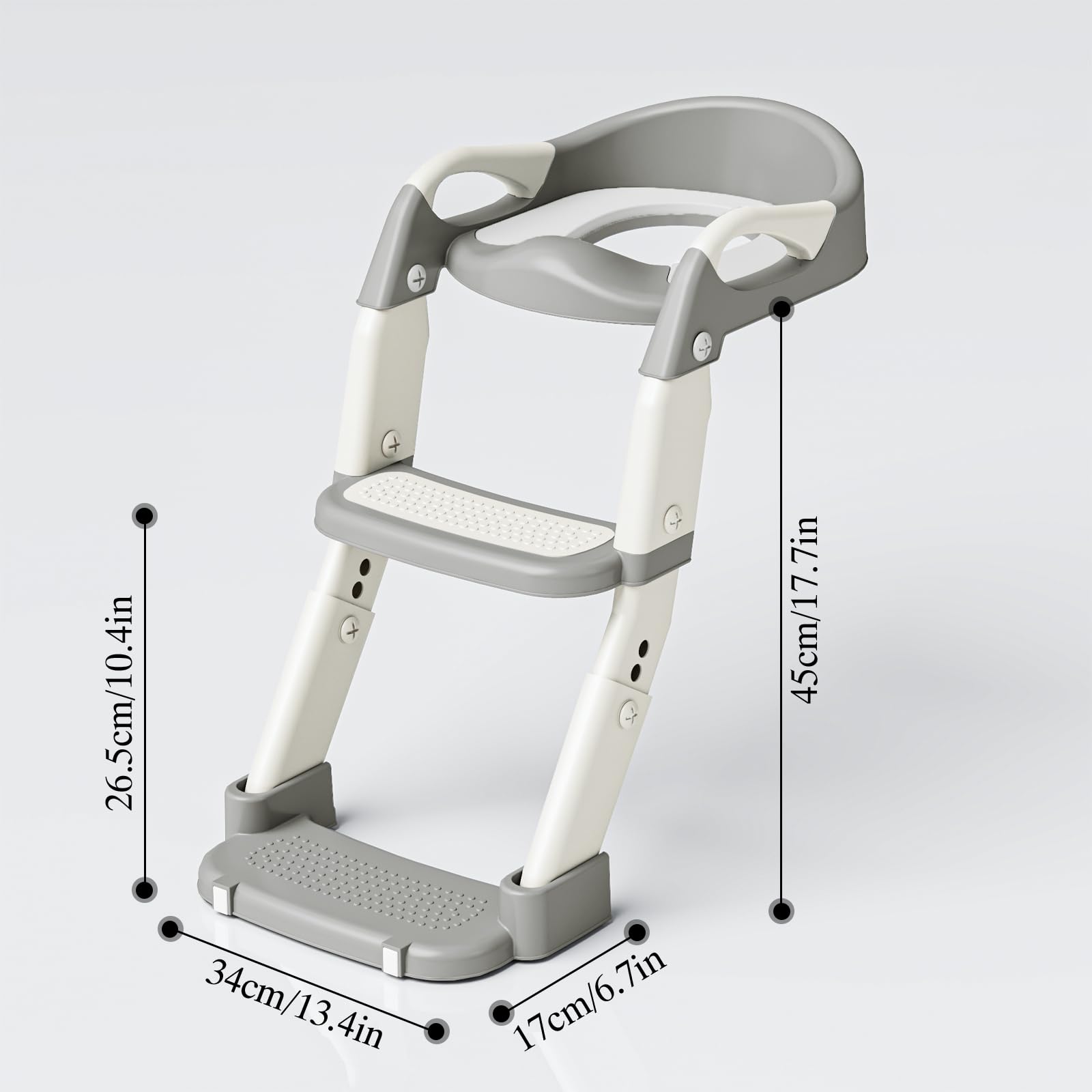 DEEKI compatible with standard toilets for easy upgrades in potty training.