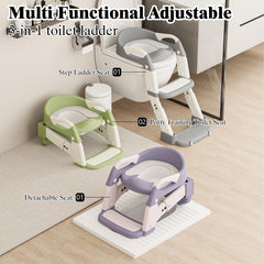 DEEKI potty seat with anti-slip texture boosts toddler stability on steps.