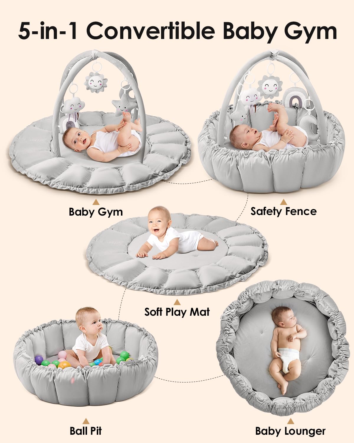Deekuiwi tummy time mat use demonstrates early motor exploration and comfort
