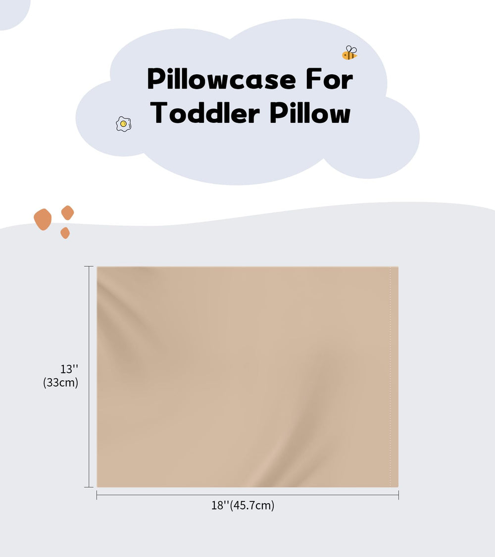 Deep Dream toddler pillowcases envelope-closure demonstrates secure fit and easy removal
