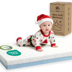 DeerFable dual-sided pack and play mattress, 38x26x3, supports versatile travel naps