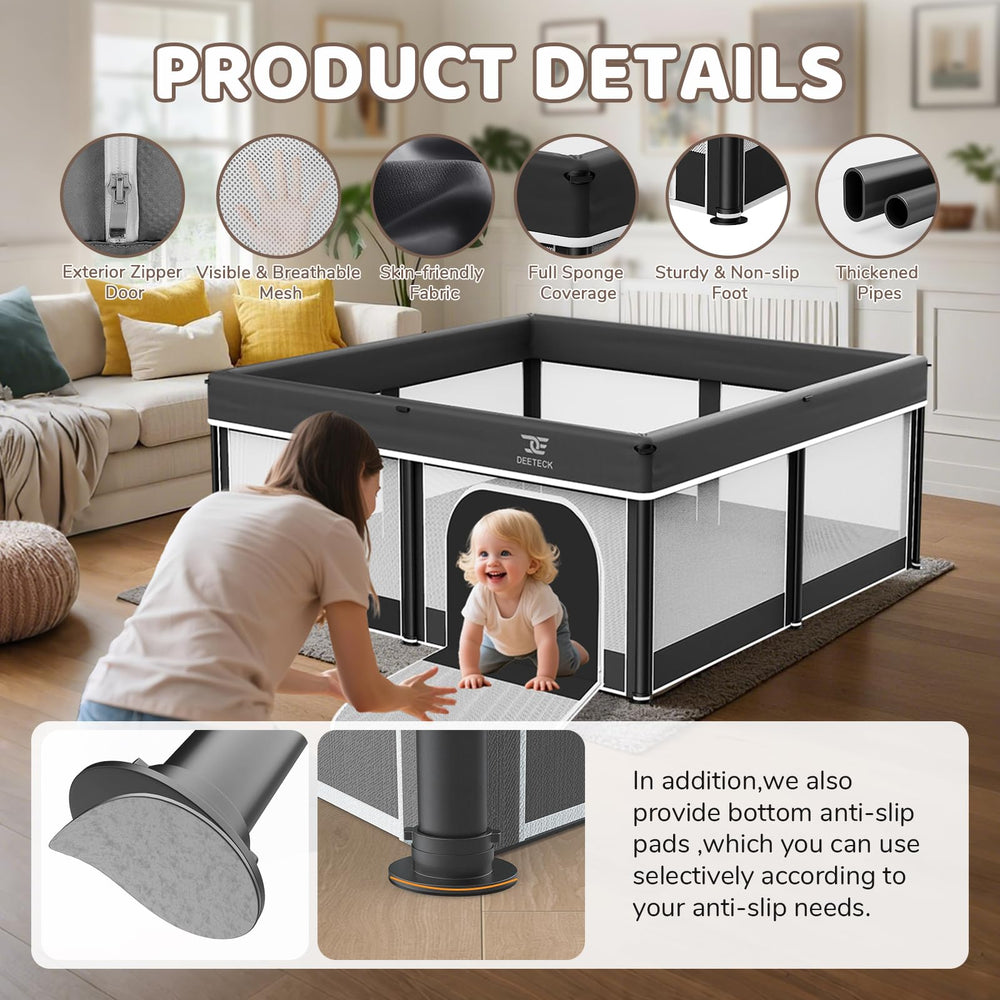 Deeteck 26-inch fence height supports safer containment.