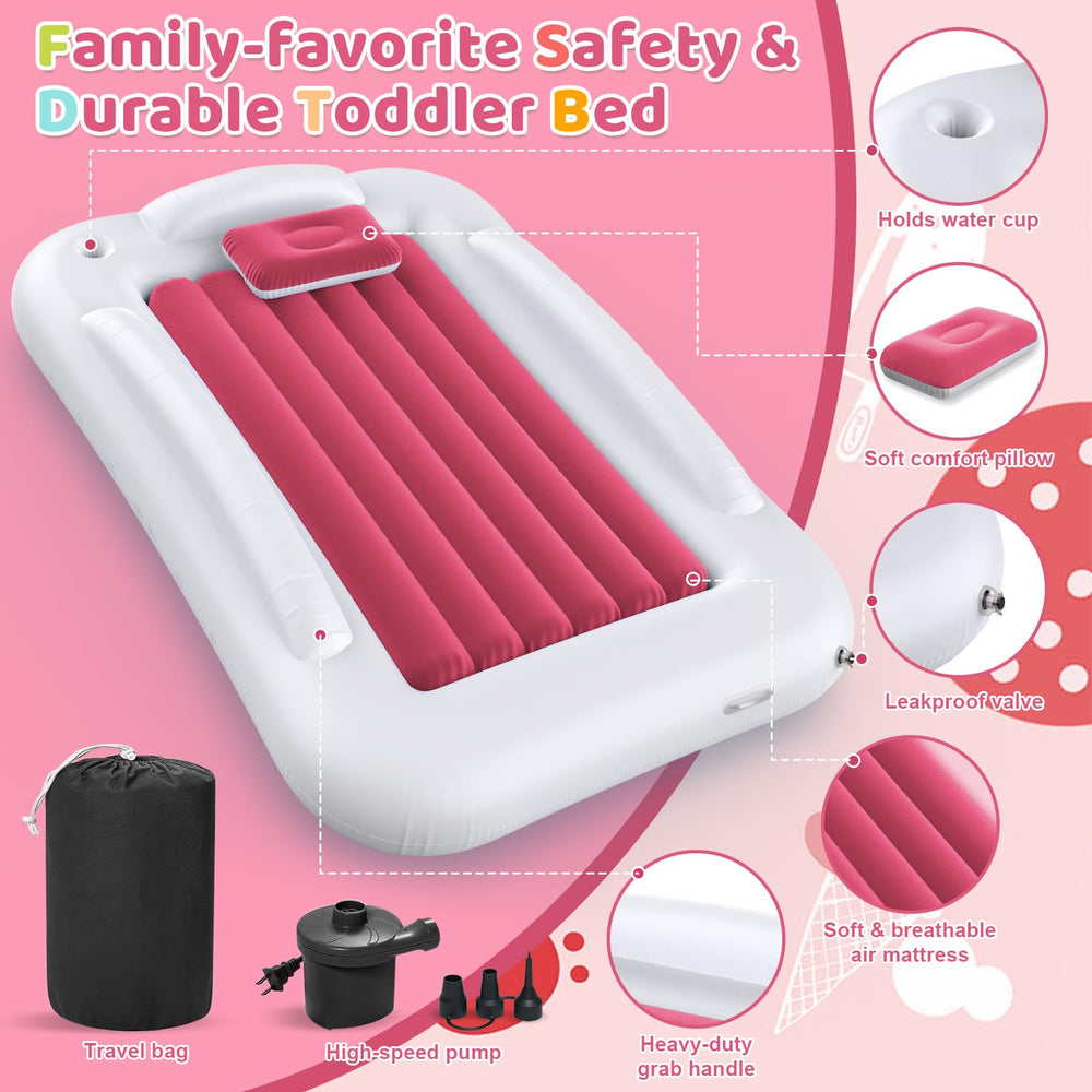 Deeteck 53-inch inflatable bed deflated for compact packing in luggage