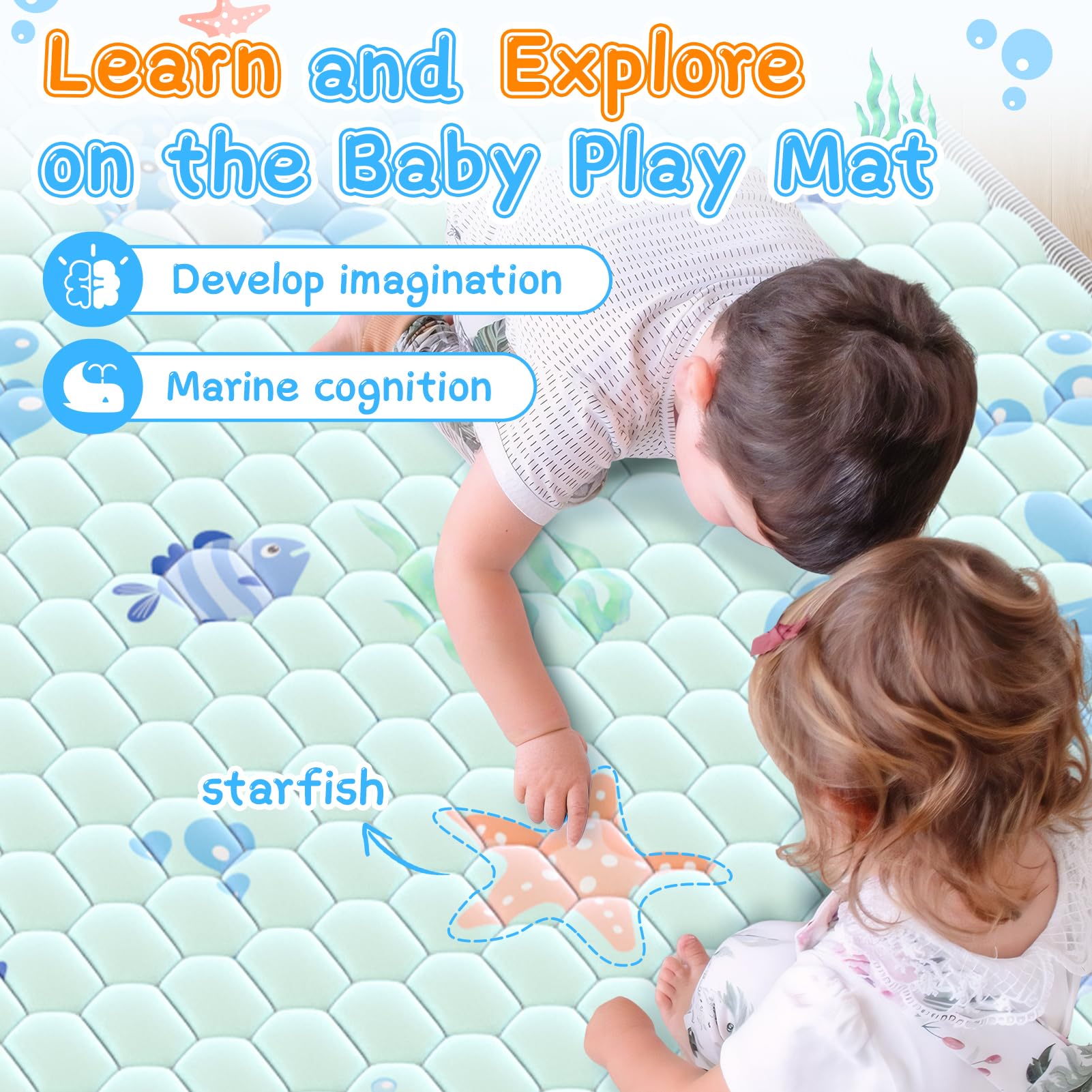 Deeteck baby play mat edge reinforcement boosts durability for active little ones.