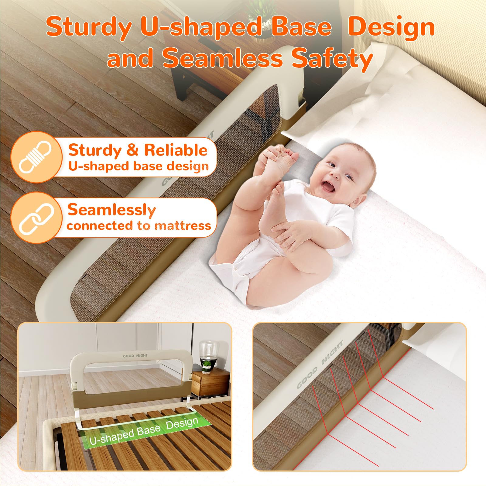 Deeteck adjustable-height design fits mattresses from low to high