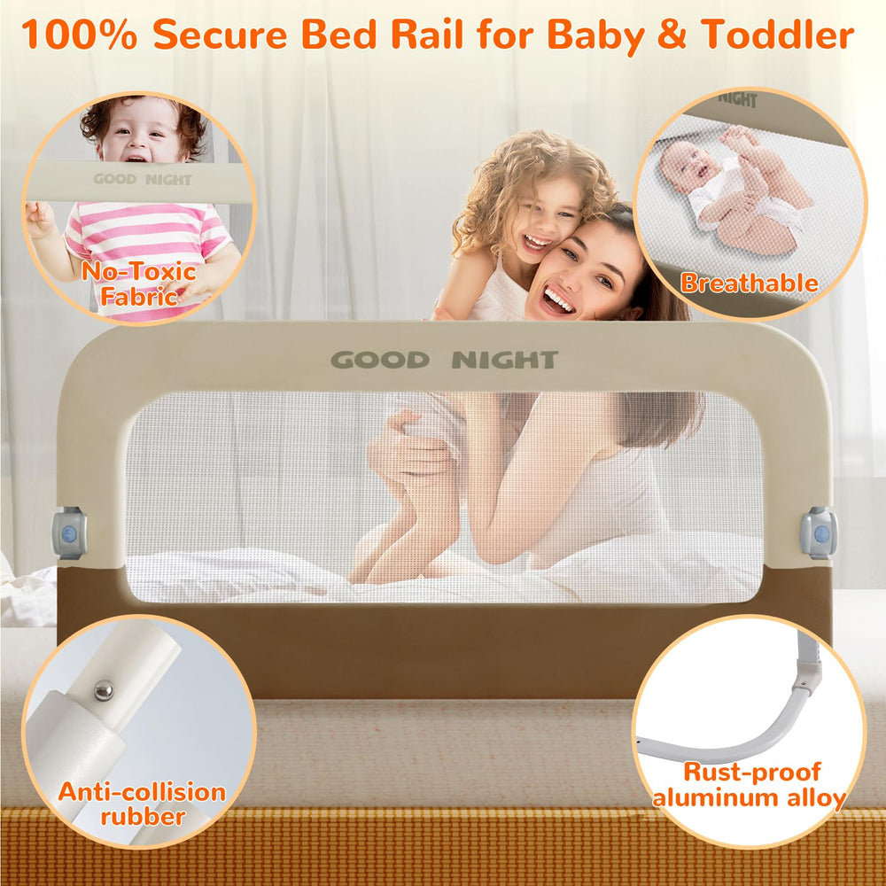 Deeteck bed guard rail mesh fabric ensures breathability and visibility