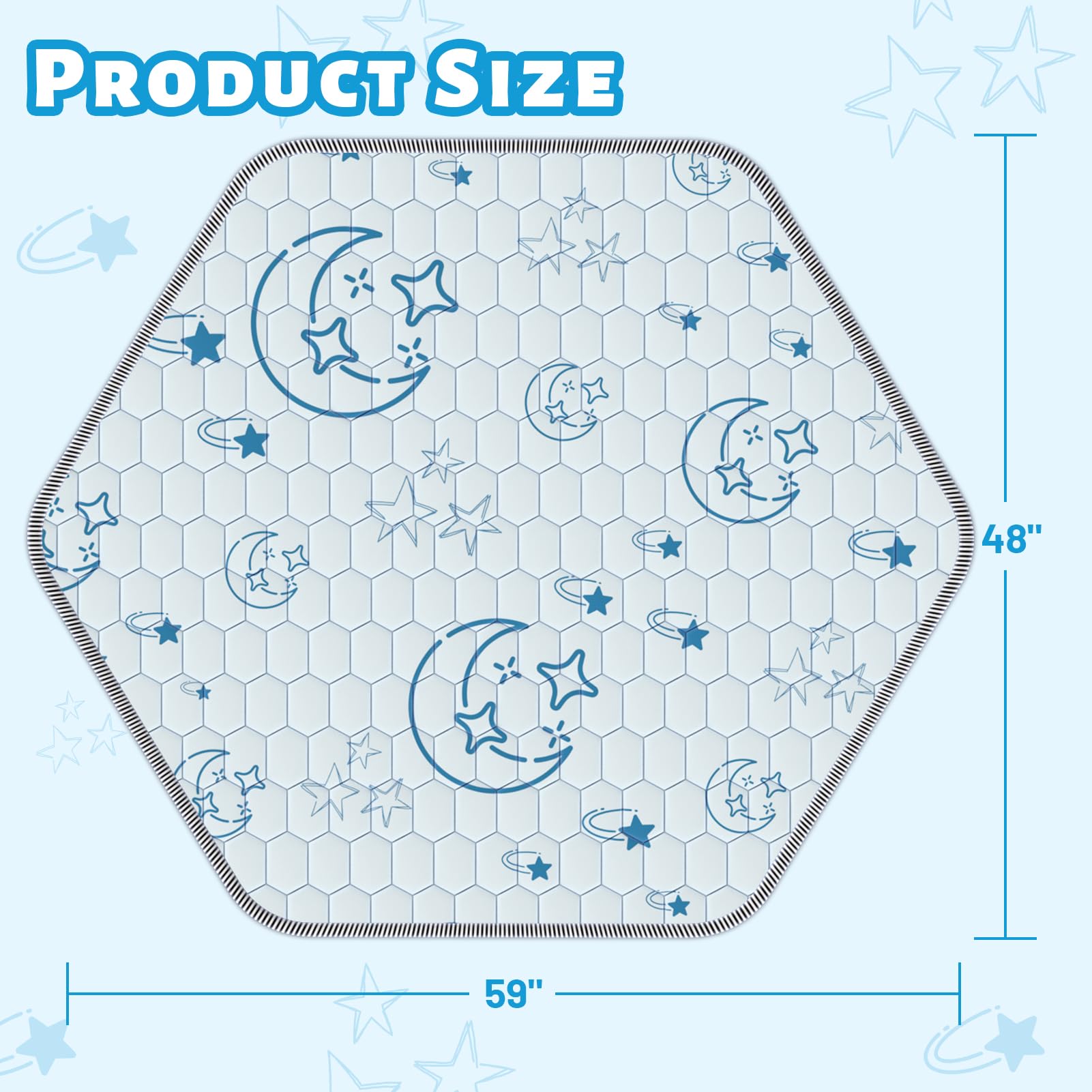 Deeteck hexagon play mat ideal for indoor or outdoor use during family time.