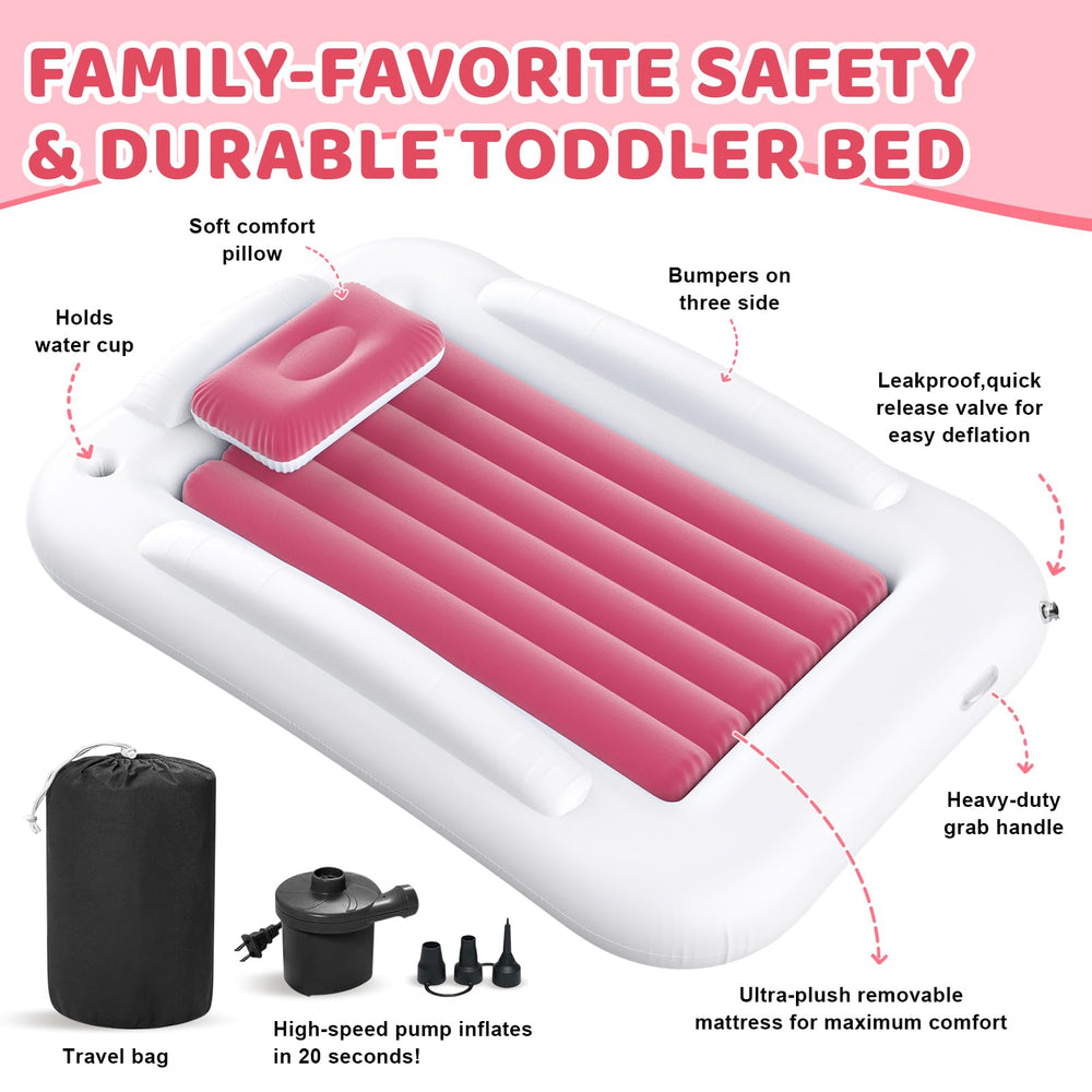 Deeteck inflatable bed easy deflate roll into carry bag