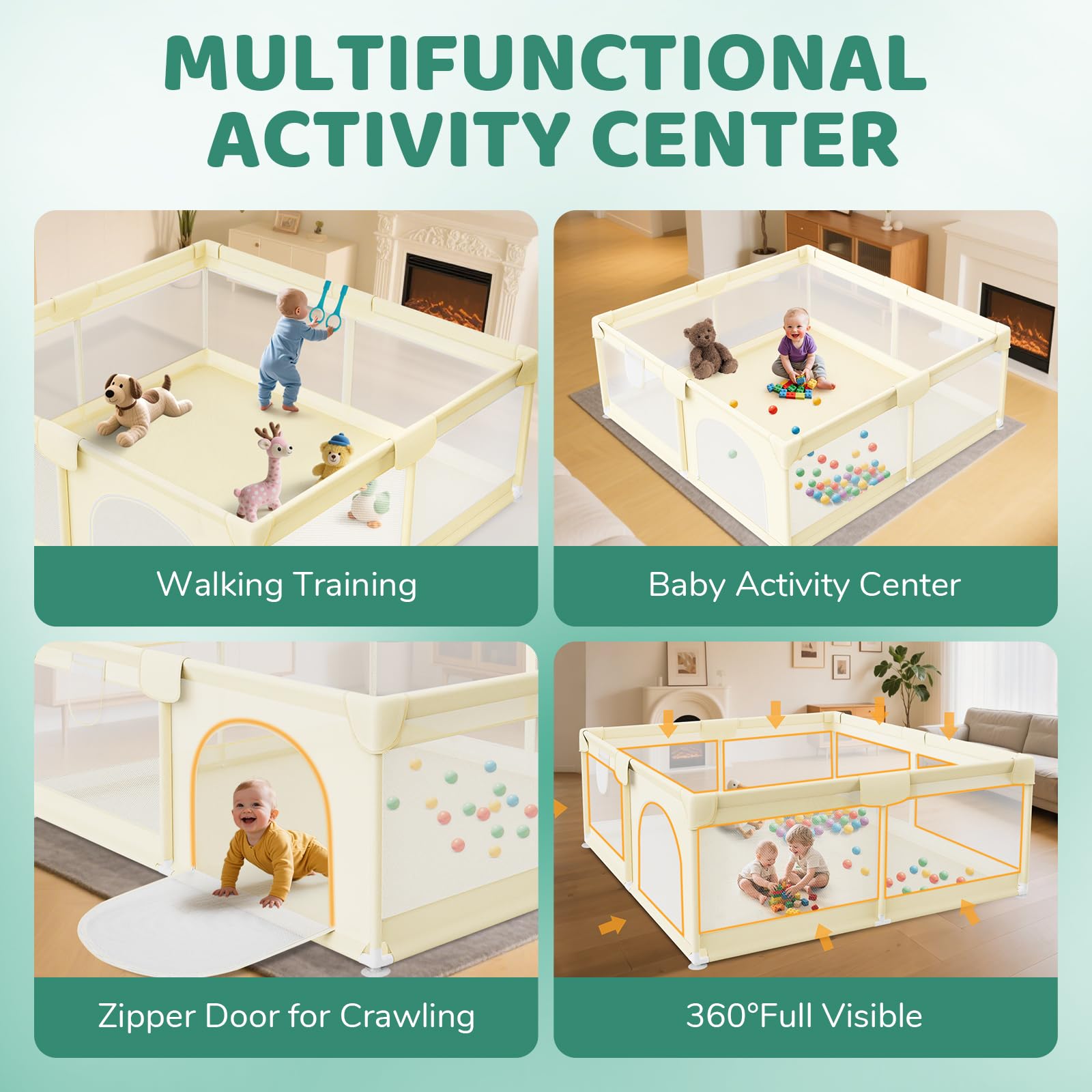 Deeteck two-handles help babies practice walking while you stay close