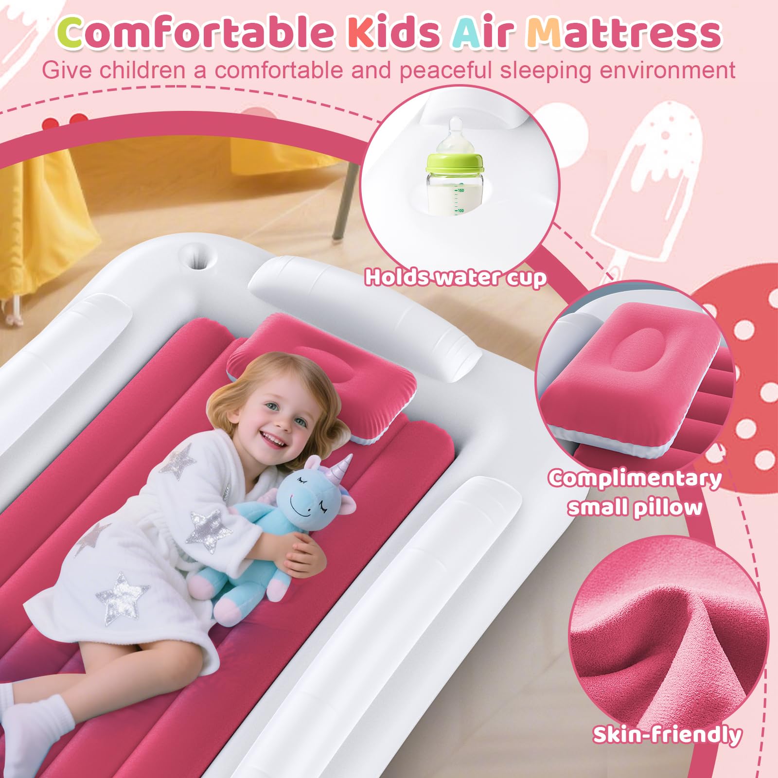 Deeteck soft waterproof fabric resists spills while keeping your child cozy