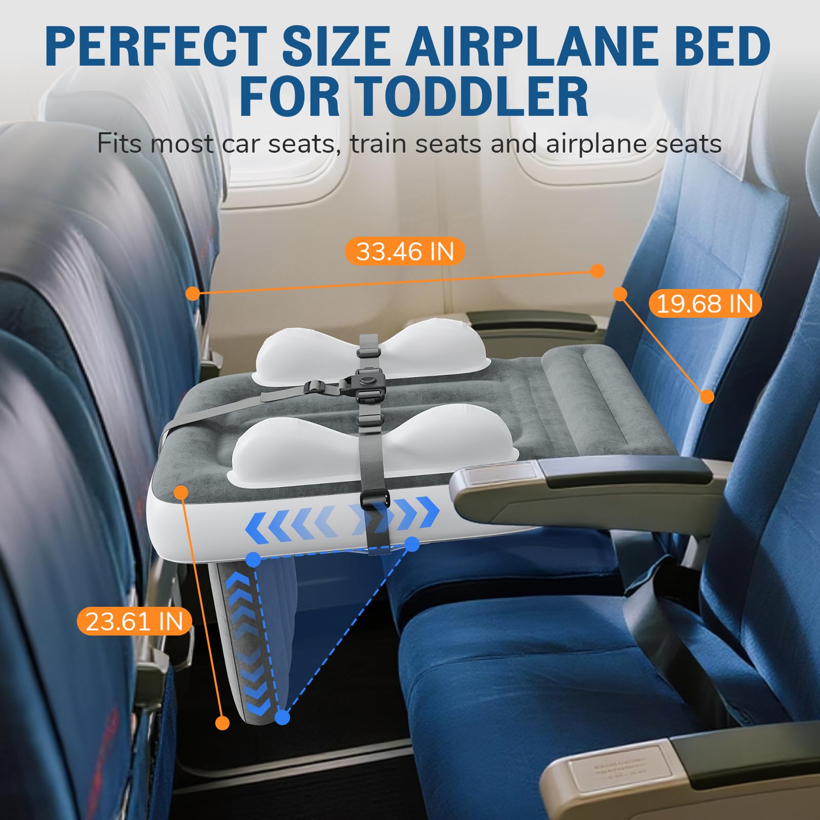 Deeteck toddler airplane bed adjustable foot shows customizable length for growing kids.