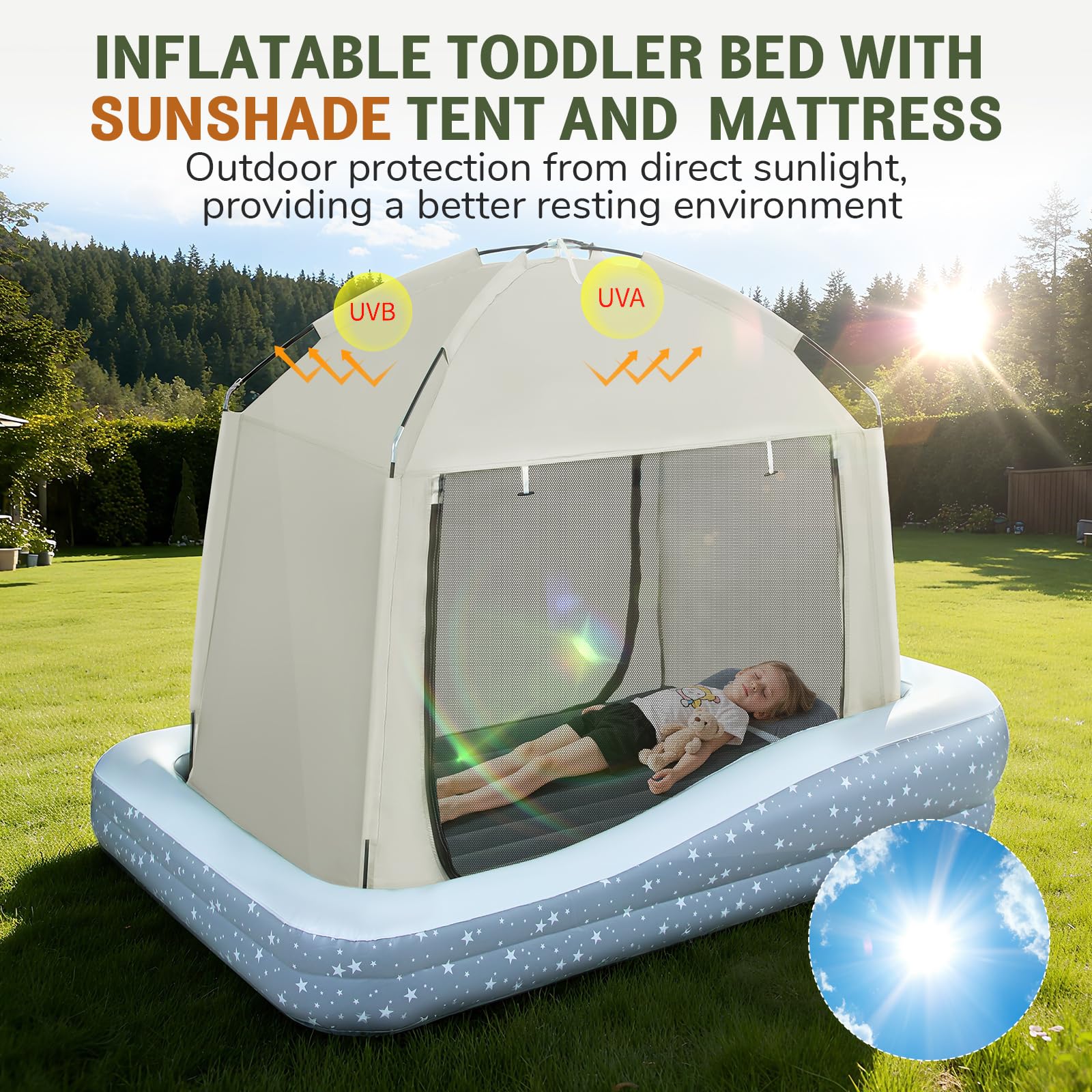 Deeteck toddler bed safety guardrails help prevent falls during play.