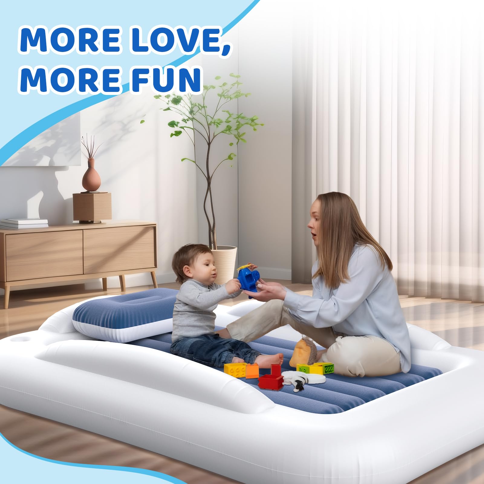 Deeteck wide 60-inch sleep area accommodates active kids comfortably.