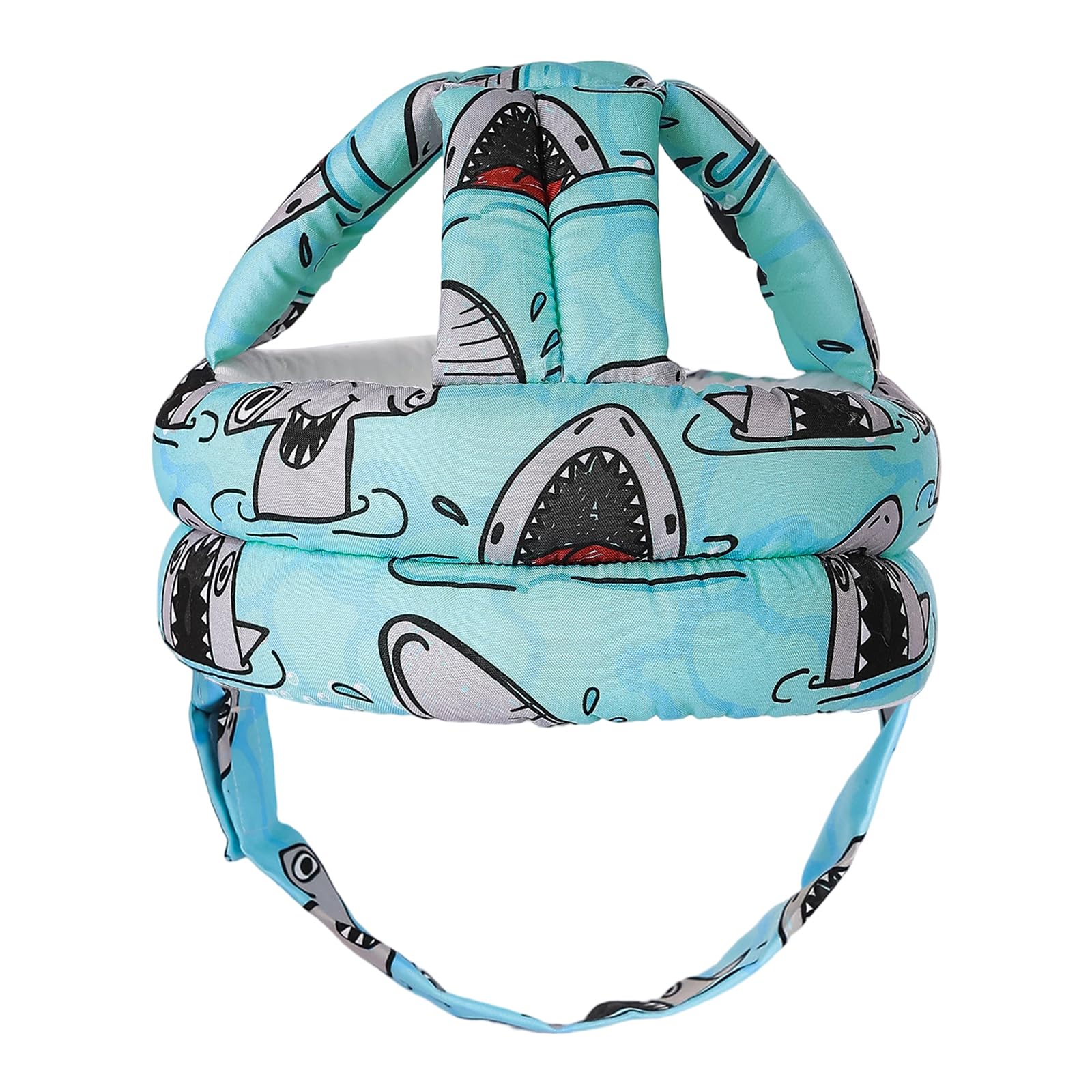 DEEZOMO Baby Head Protector shows quick strap adjustment for a secure, comfortable fit.
