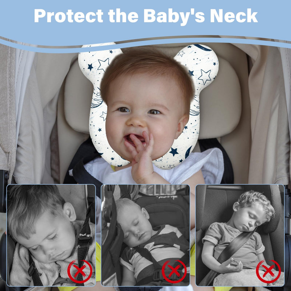 DEEZOMO Baby Neck Pillow lightweight-70g supports easy kid handling and travel light.