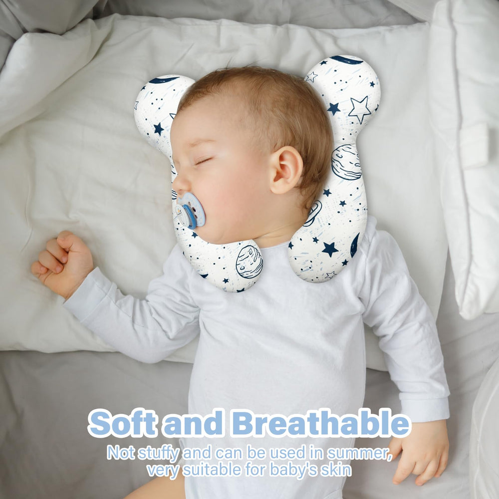 DEEZOMO Baby Neck Pillow plane-seat-use emphasizes comfortable naps on flights.