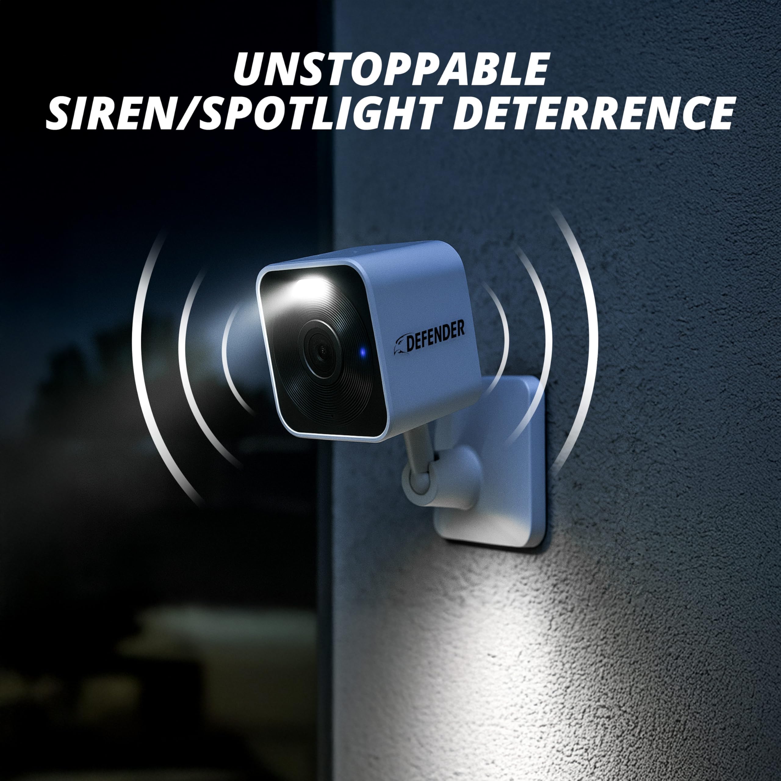 Defender GO 2K baby and pet monitor in a versatile indoor setting.