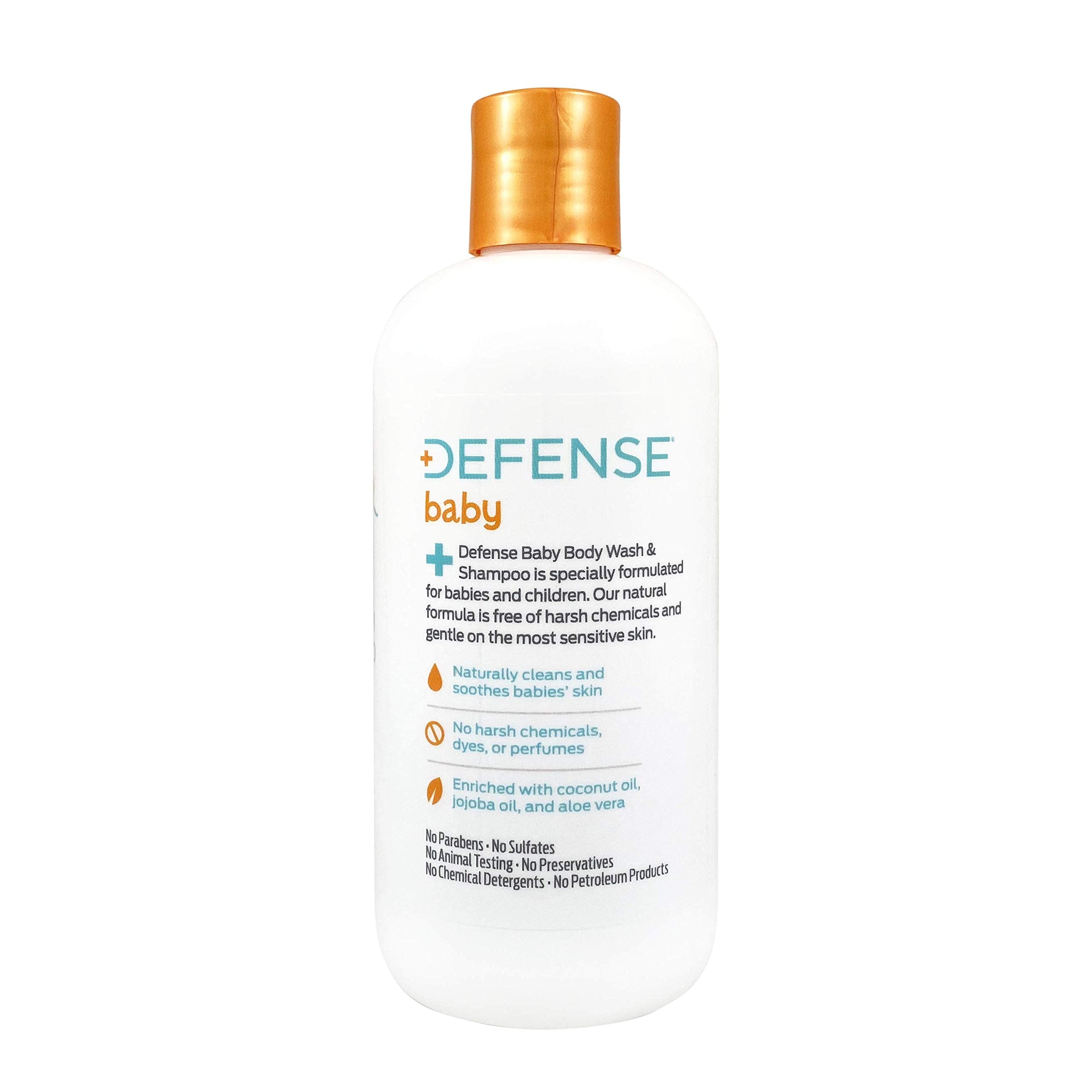 Defense Soap Baby Shampoo eucalyptus oil gentle care during bath.