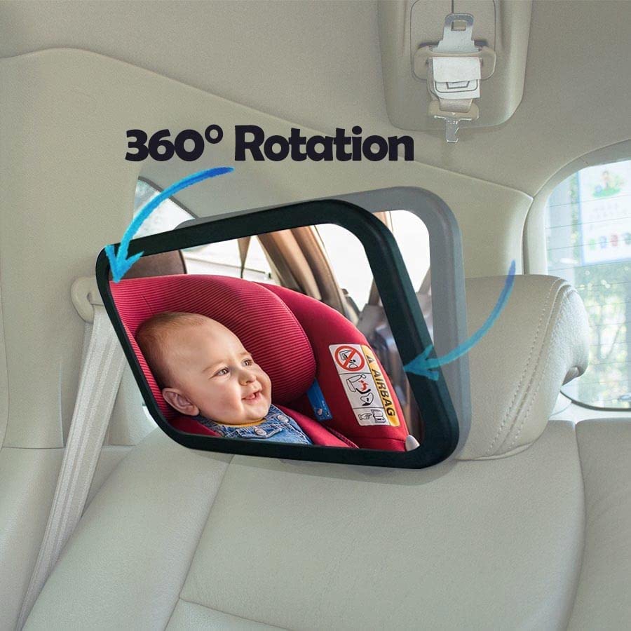 Define Essentials baby car mirror crash tested for added peace of mind
