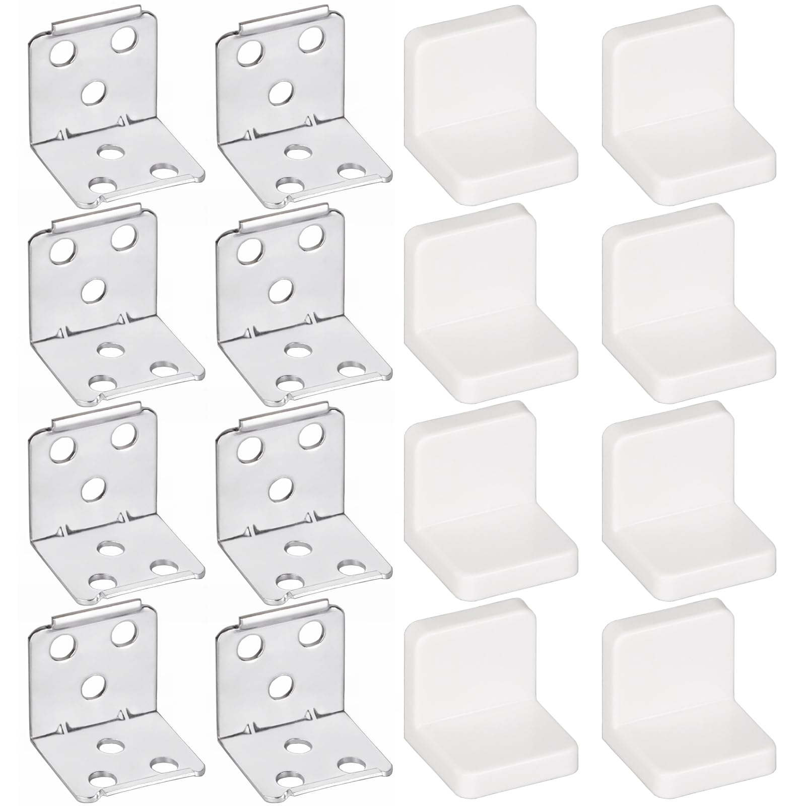 Deftomo 8-pack wall anchors package shows anti-tip safety for homes with kids