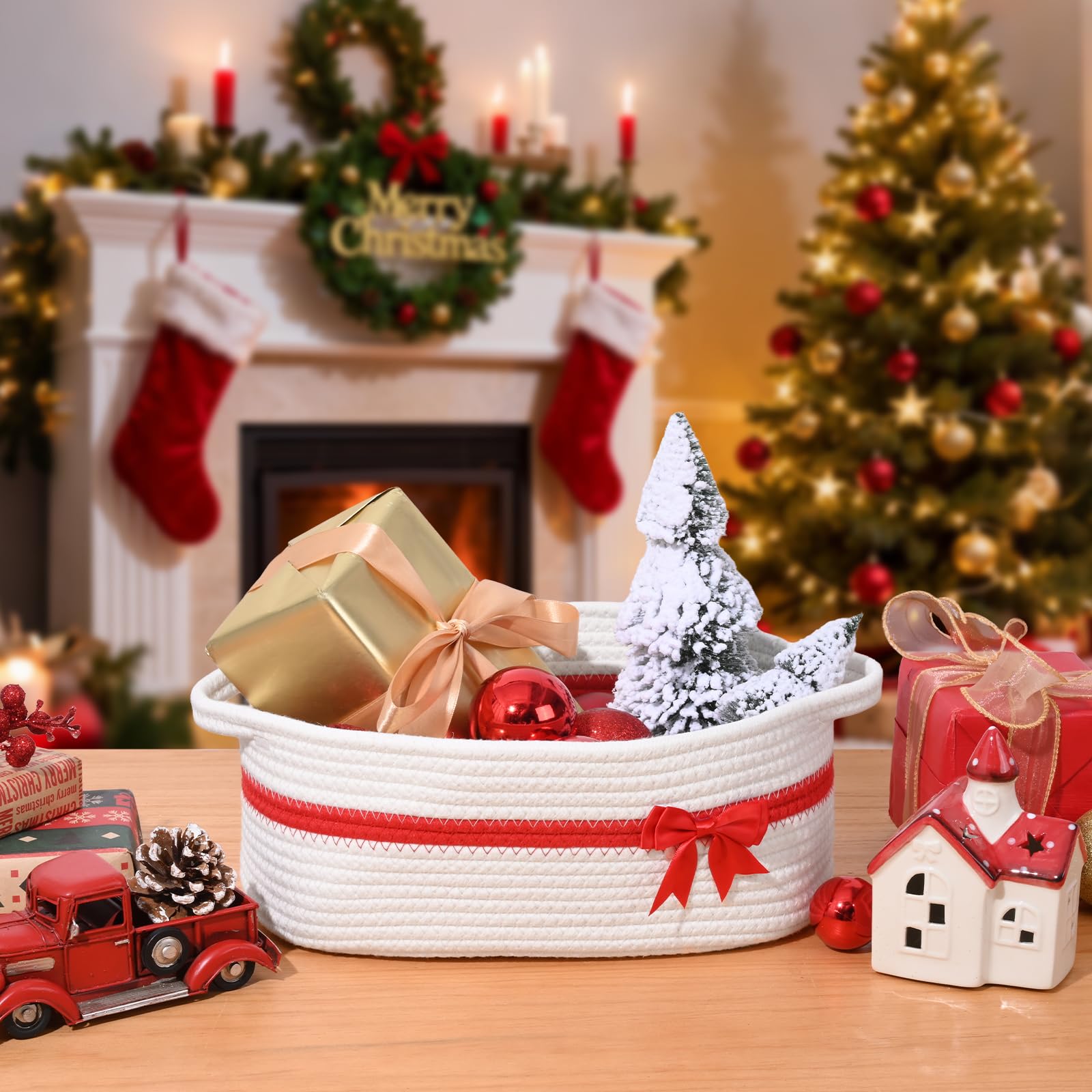 Degeyoyo 12x8x5 inch basket—compact size for gifting and small-space storage.