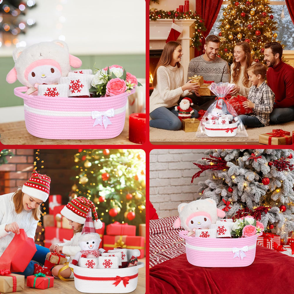 Degeyoyo bow basket includes bow and ribbon for instant gift presentation.