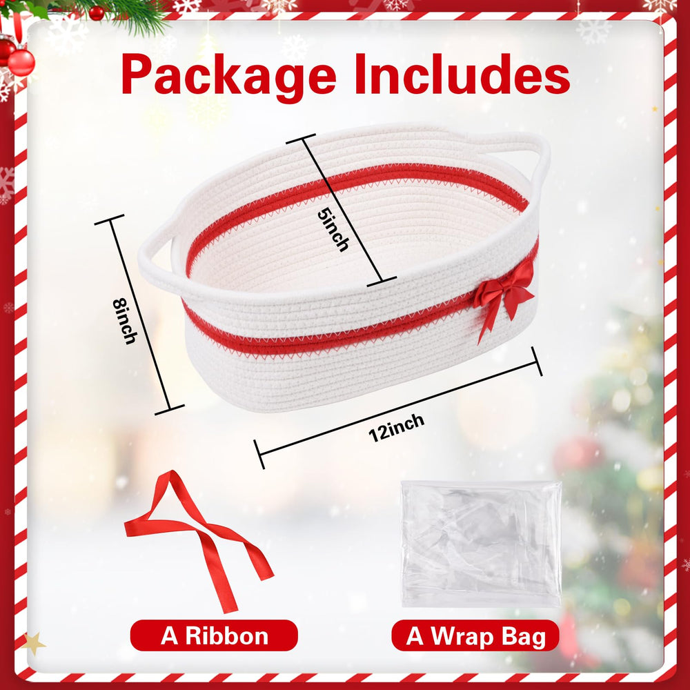 Degeyoyo Christmas decor storage—basket keeps ornaments organized.