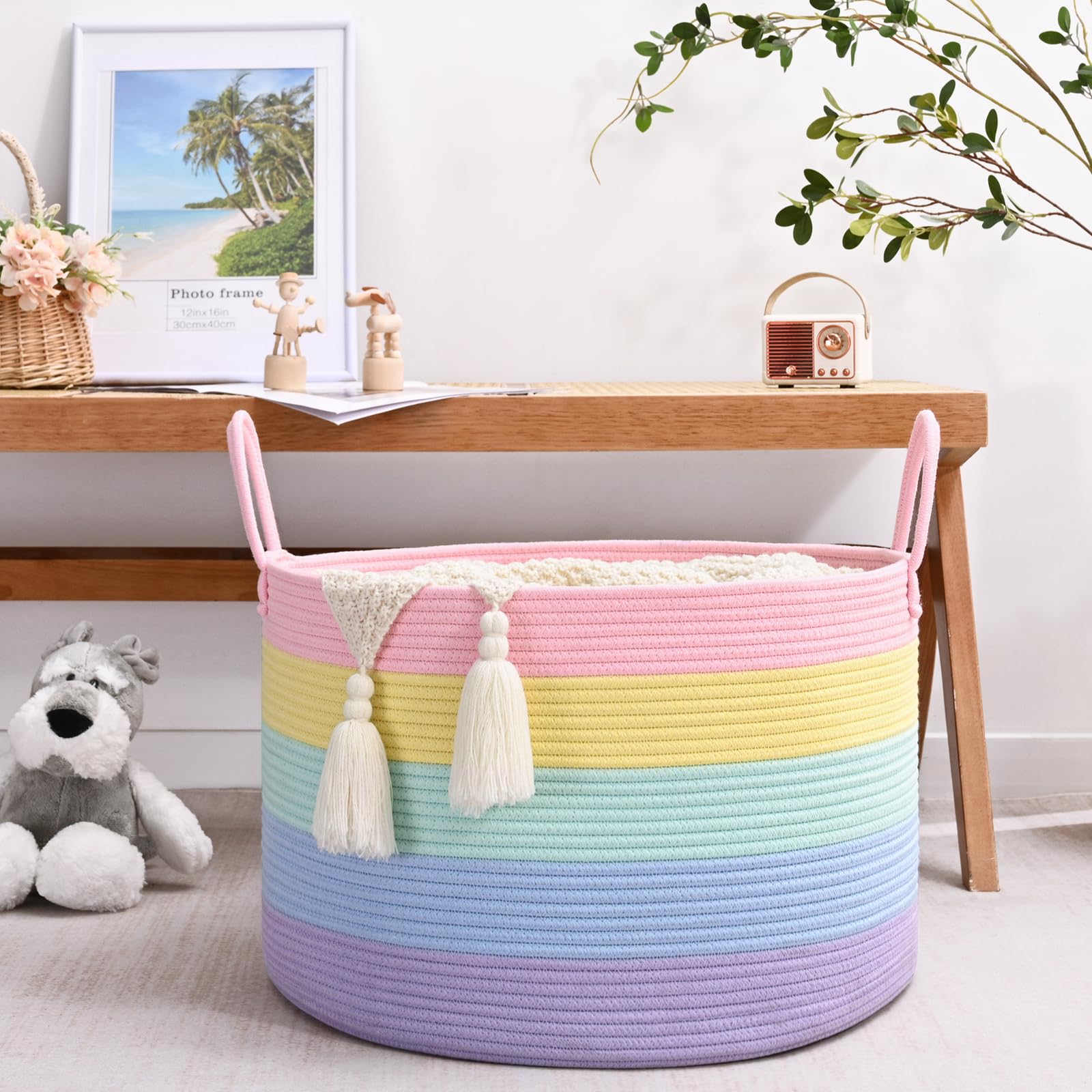 Degeyoyo foldable basket flat storage for compact spaces.