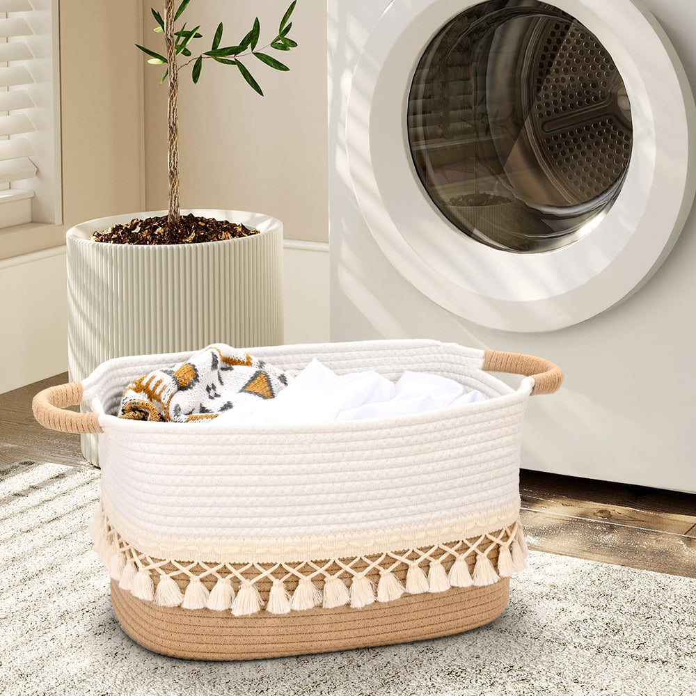Degeyoyo gift-ready rope basket idea for housewarmings or baby showers