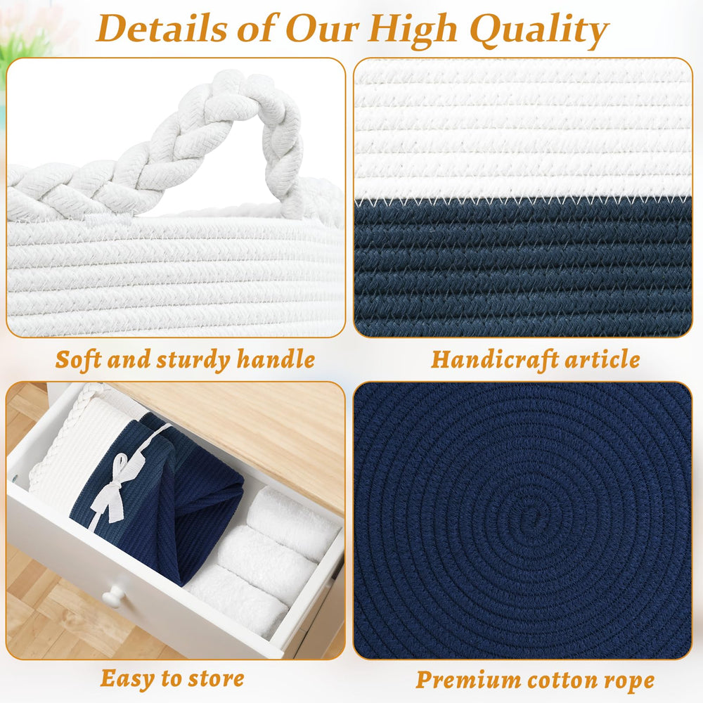 Degeyoyo living room storage basket durable everyday use