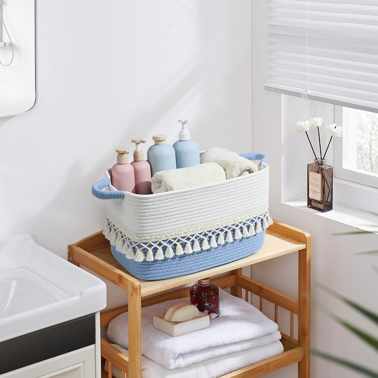 Degeyoyo pet toy basket helps contain playful clutter in living spaces.