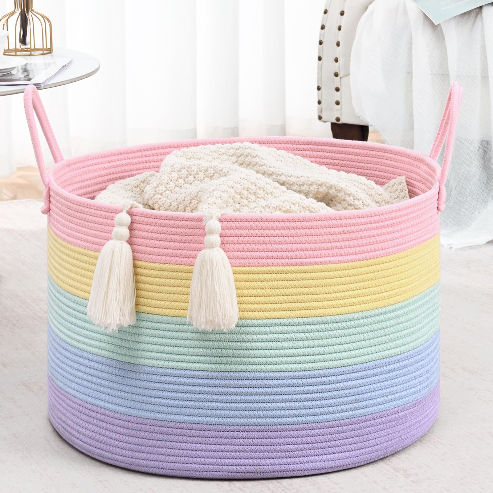 Degeyoyo nursery toy storage organizer keeps kids' rooms tidy.