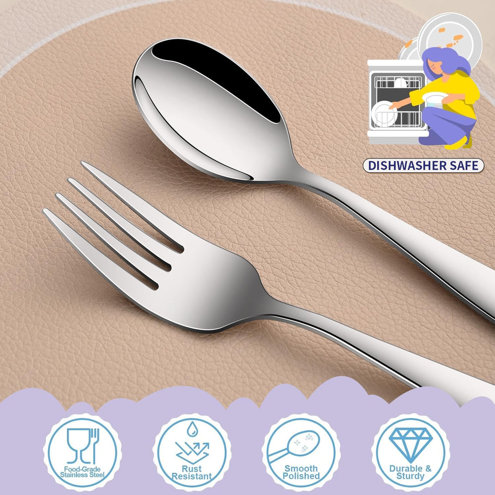 Dehov toddler utensils 18-0 stainless steel for rust resistance