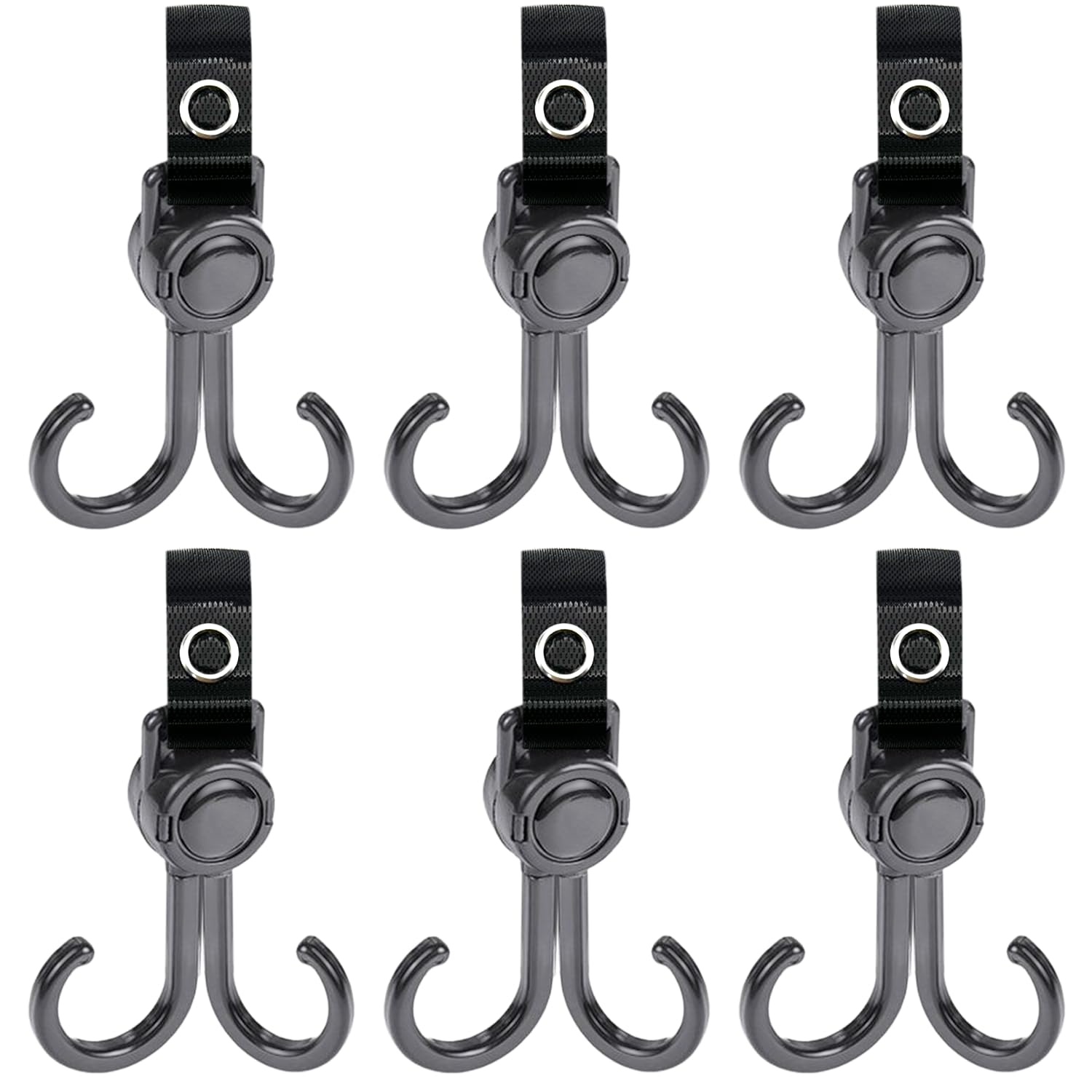 DEIHAALEN double stroller hooks packaged for quick setup and clutter-free outings.