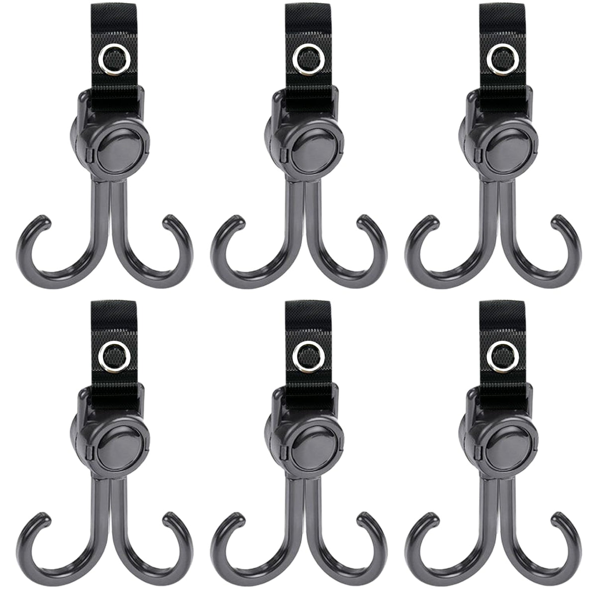 DEIHAALEN double stroller hooks packaged for quick setup and clutter-free outings.