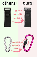 DEIHAALEN hanging diaper bag clip keeps essentials within reach