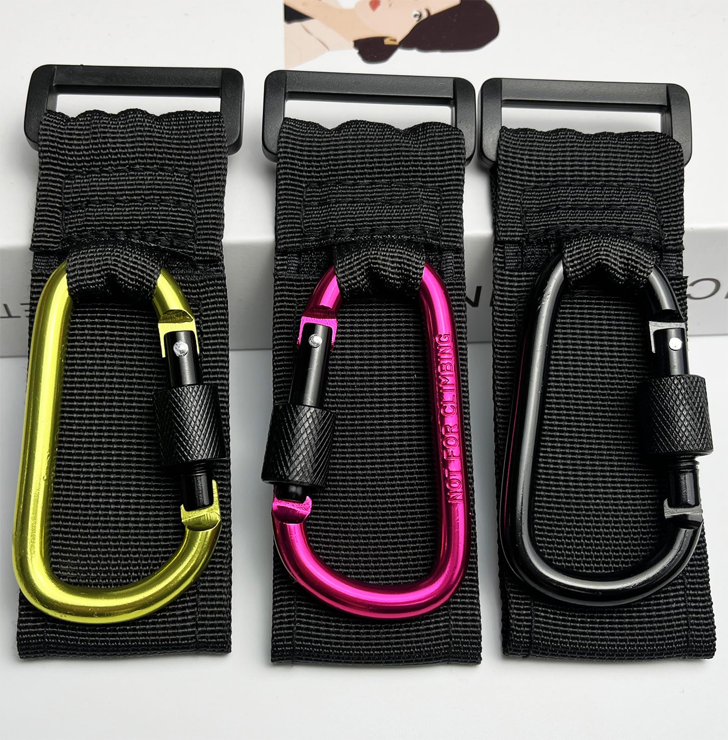 DEIHAALEN locking hook prevents loss while strolling