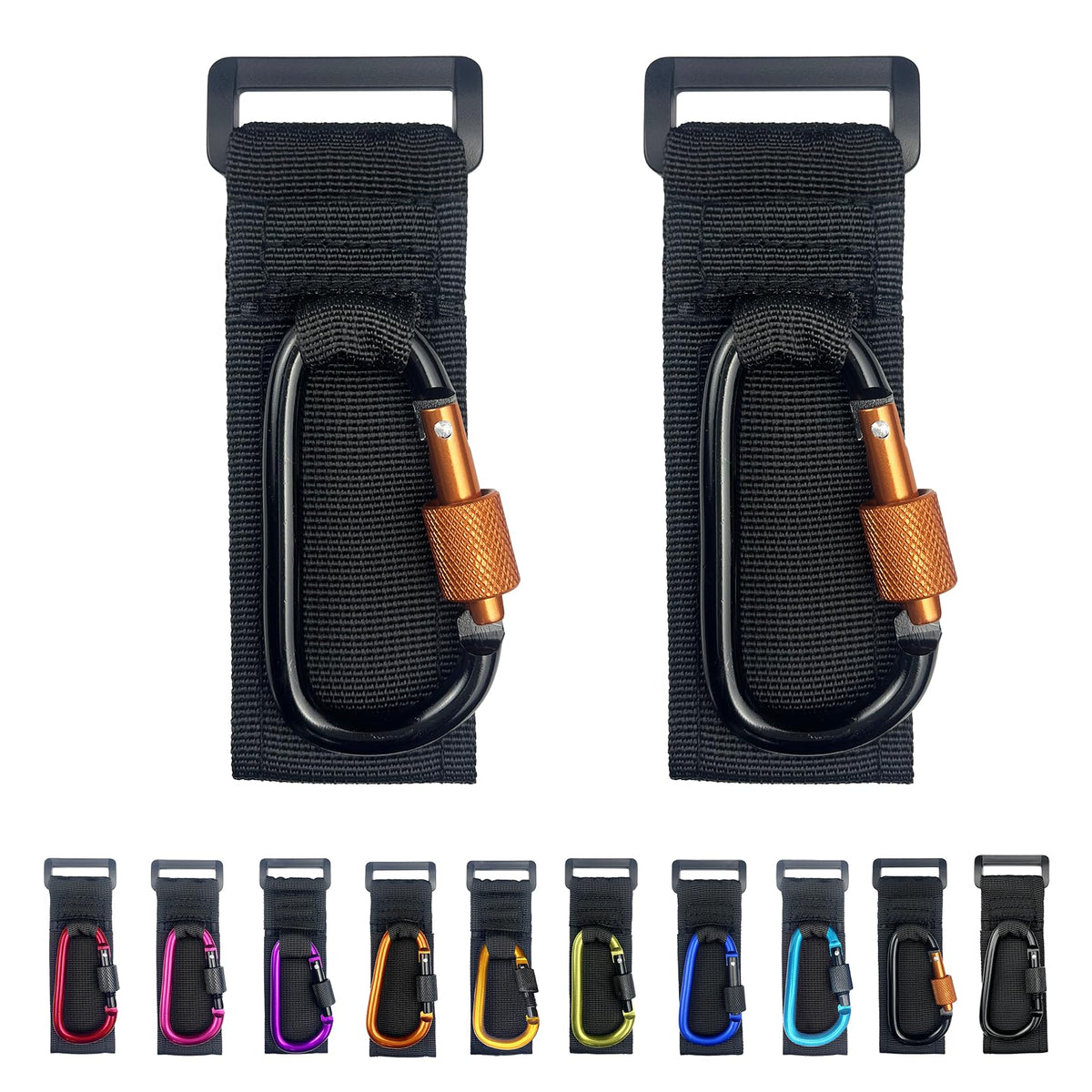 DEIHAALEN locking stroller hook secures bags on buggy for hands-free travel