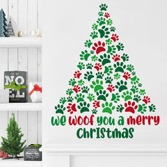 DEIKOKA bedroom and living room Christmas decal creates festive focal point