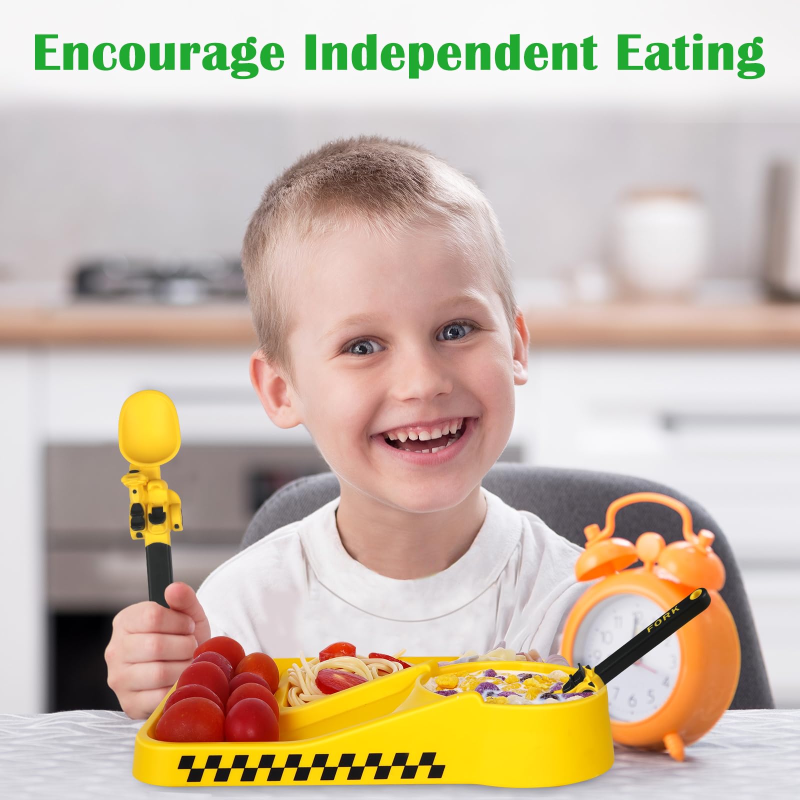 Deinyi BPA-free toddler utensils provide safe daily dining.