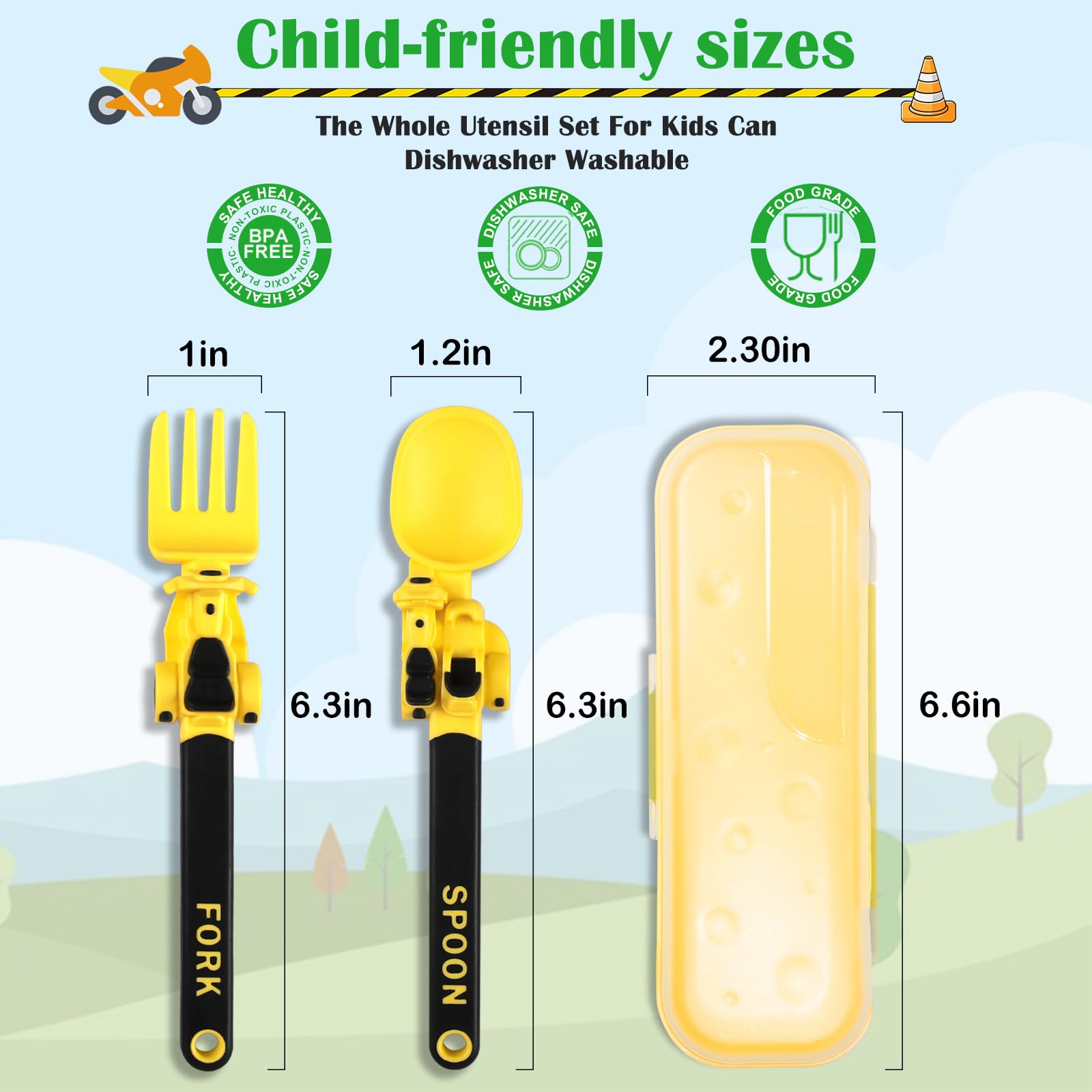 Deinyi classroom-friendly utensils suit kindergartens and camps.