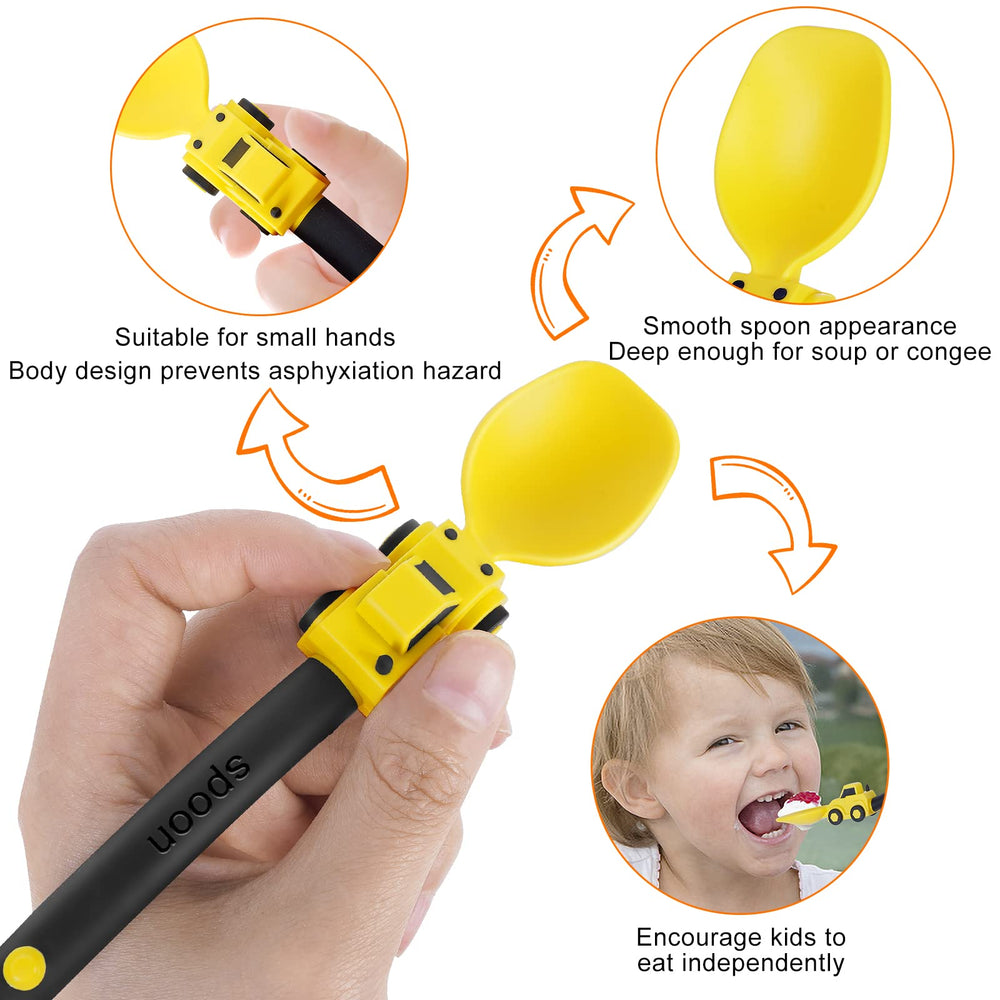 Deinyi Construction utensils shown with dishwasher-safe feature for easy cleanup.