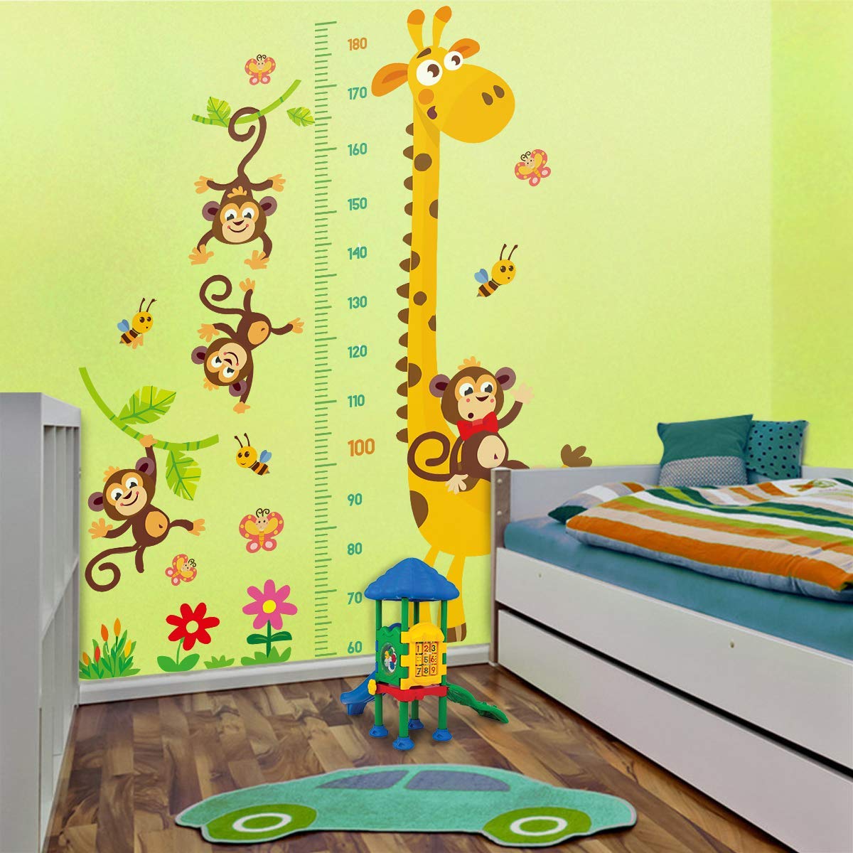 DEKOSH decals close-up of bees and butterflies for quick nursery decor