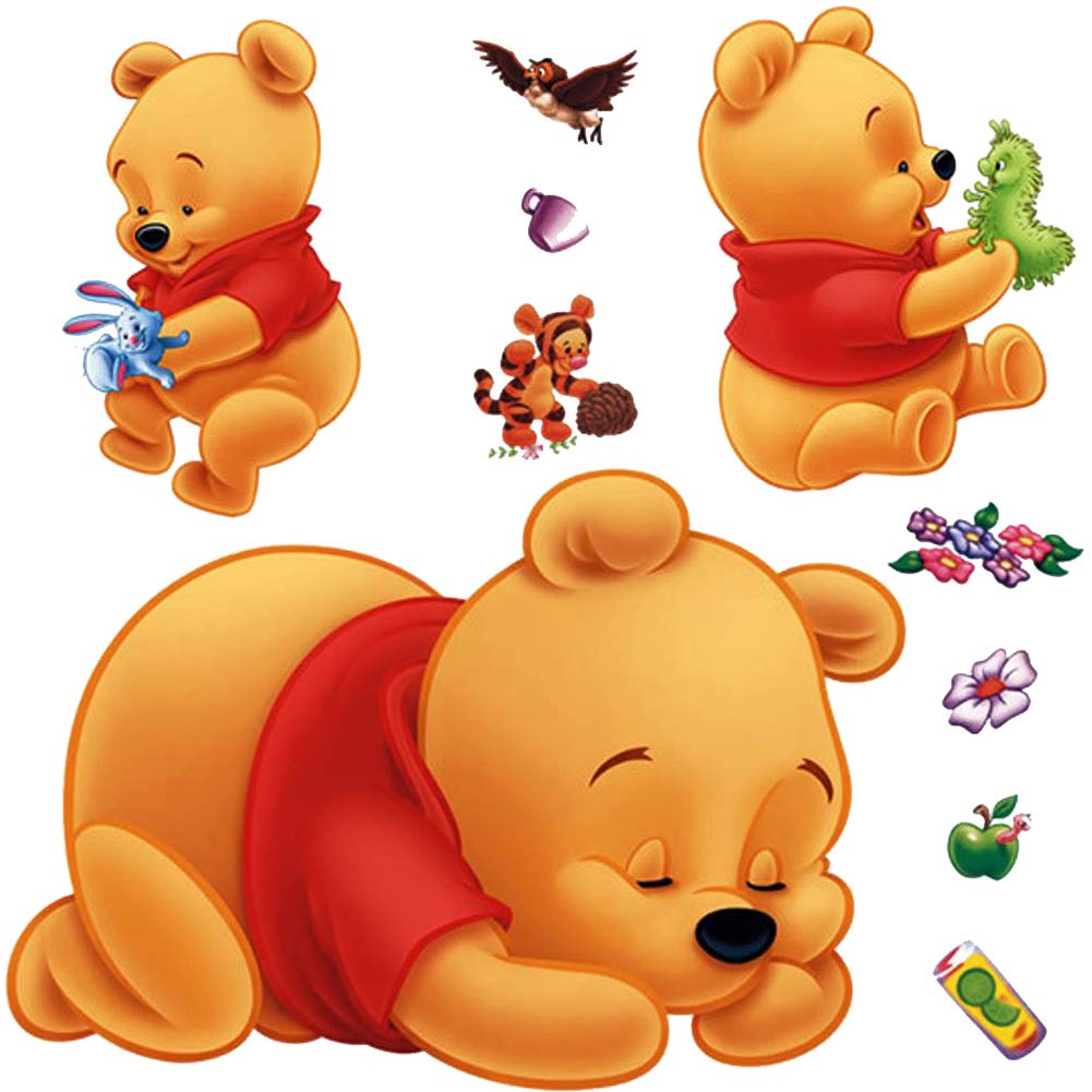 DEKOSH Winnie the Pooh wall decal large sticker brightens a nursery corner